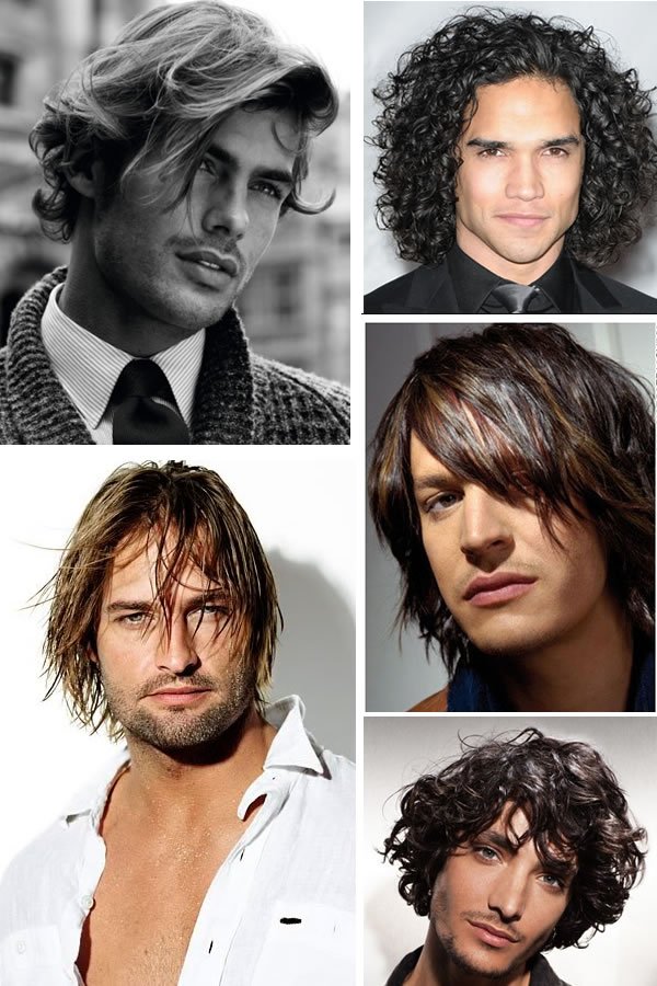 cabelo comprido com cachos