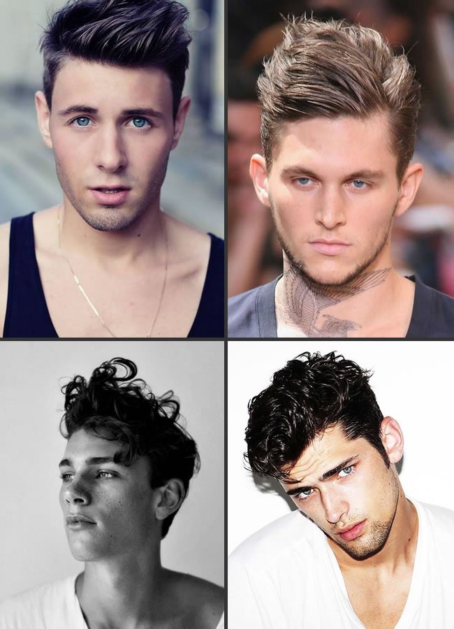 cabelo masculino rosto fino