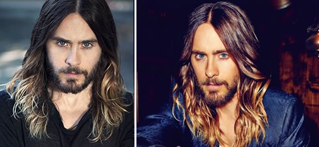 Cabelos compridos Jared Leto