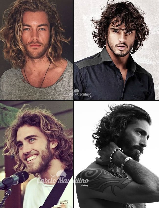 Cabelo masculino no sales ombro